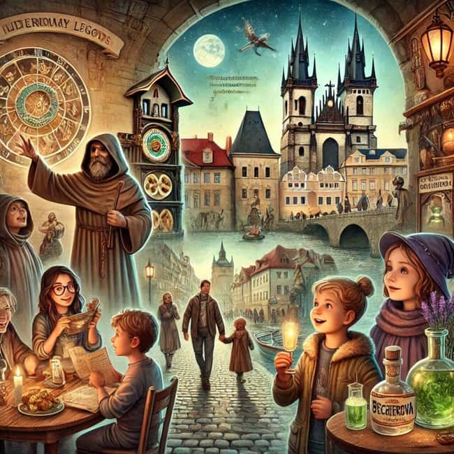 Prague Old Town, Underground and House of Alchemy Tour - Getting your bearings in the Old Town, from the Powder Tower to the Astronomical Clock