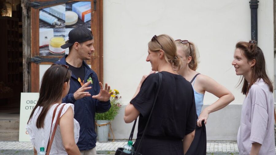 Prague: One Prague Tour with Local Food & Beer - Walking pace, distance, and what shoes really need to do