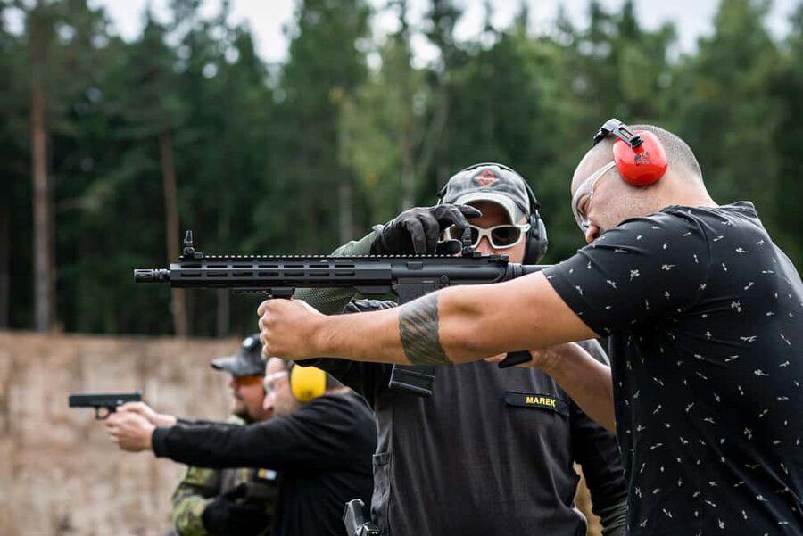 Prague: Outdoor Shooting Experience with up to 10 Guns - The instructor coaching: where beginners and experienced shooters both get treated well
