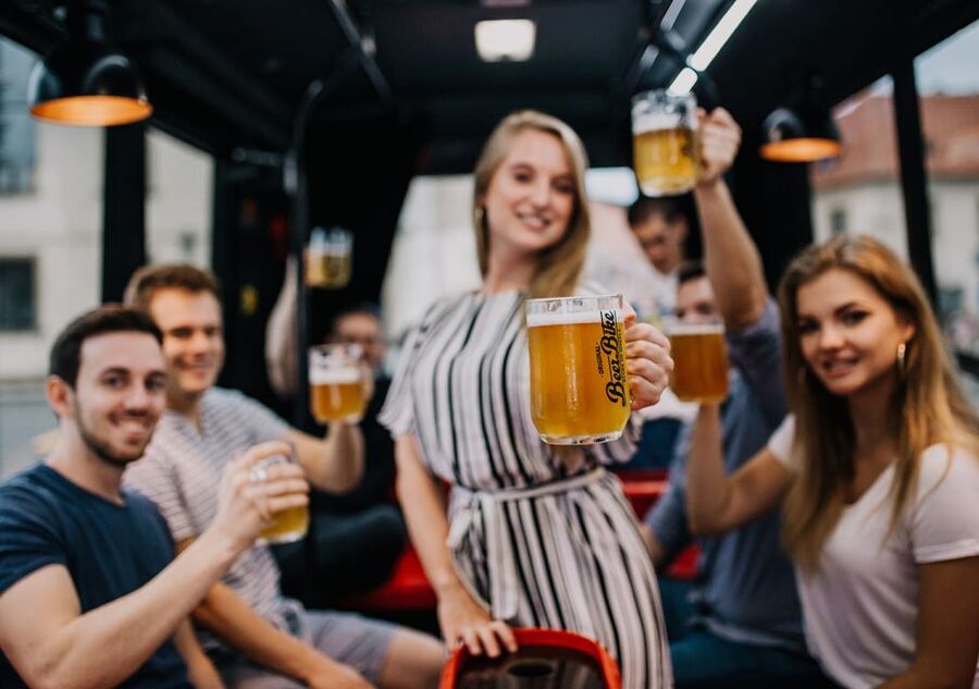 Prague: Party Beer Bus - A Party Bus Tour That Turns Prague Into a Moving Night Out