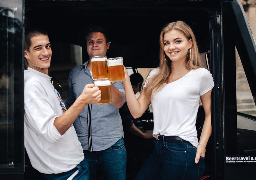 Prague: Party Beer Bus - Staropramen Brewery Visit: A Real Prague Flavor Moment