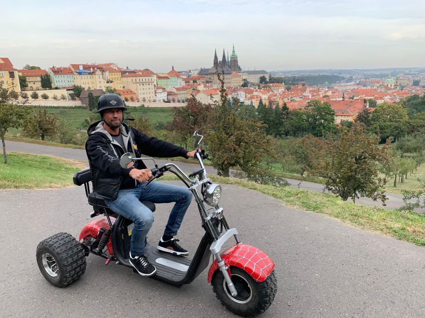 Prague: Private 3-Hour Trike Adventure - John Lennon Wall and Kampa Island, where Prague feels lived-in