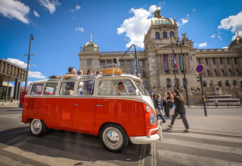 Prague: Private Sightseeing Tour in original VW Samba bus - The vehicle details you will actually feel: windows, sunroof, and photo comfort