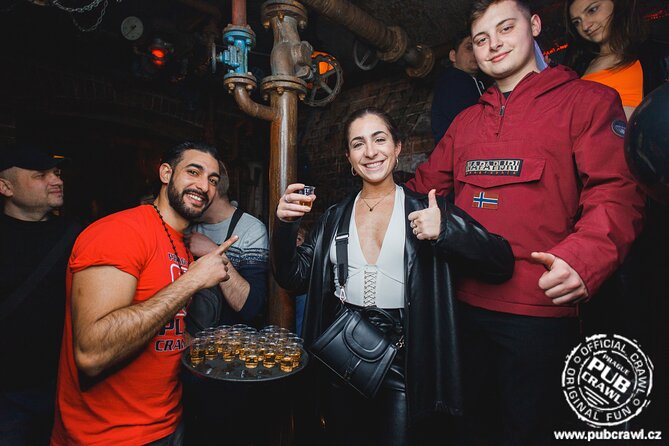 Prague Pub Crawl with Unlimited Drinks & 5 story club Entry - Stop 2: Chapeau Rouge Unlimited Drinks and the Shot Rhythm