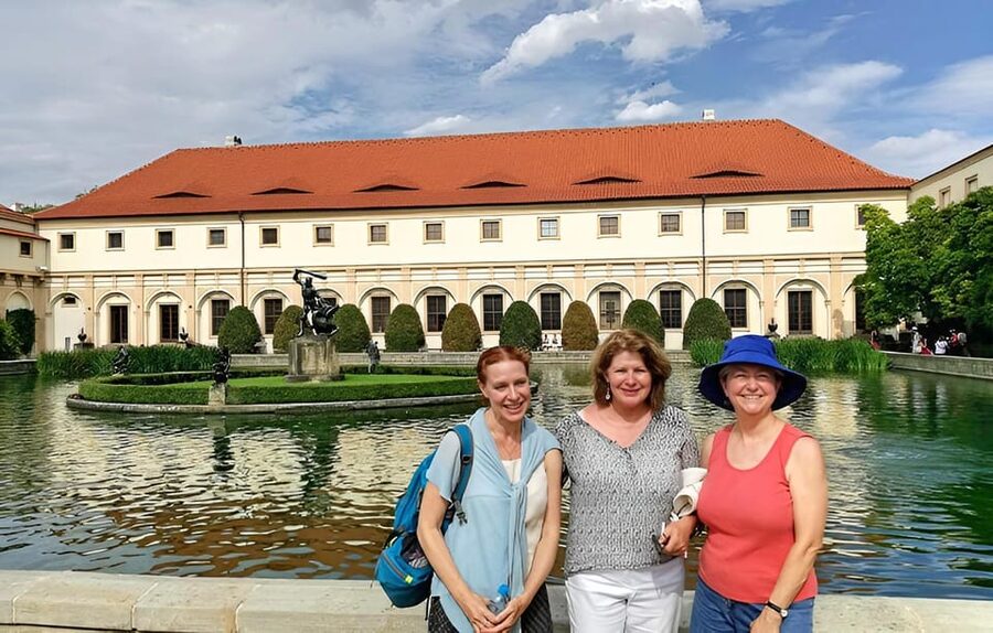 Prague Renaissance and Baroque Gardens Walking Tour - Crossing the stag moat and the Bull Stairs to South Gardens