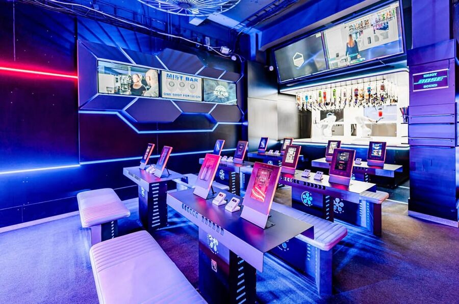 Prague: Robotic Bar Entry with a Drink Included - Music, mood, and the Karlovy Lazne factor