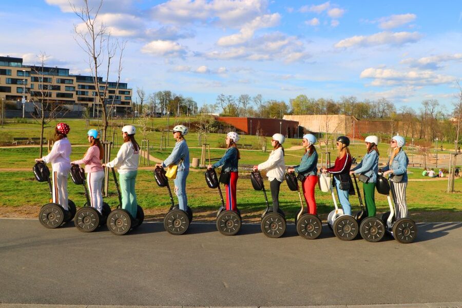 Prague: Segway Sightseeing Live-Guided Tour - From the office near the Embassy of Japan to your shuttle start