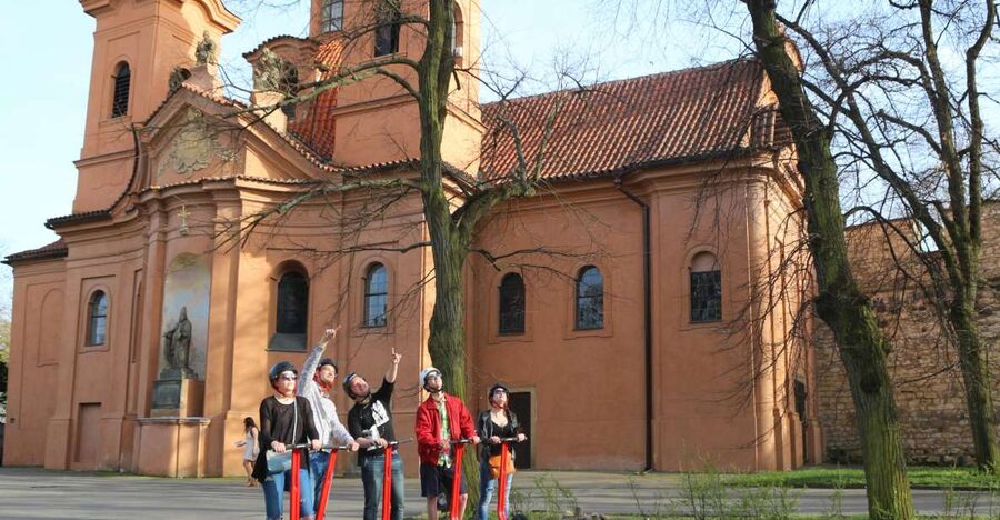 Prague Segway Tour with Oldest Monasteries and Free Taxi - Getting started with a free taxi and a quick skills check