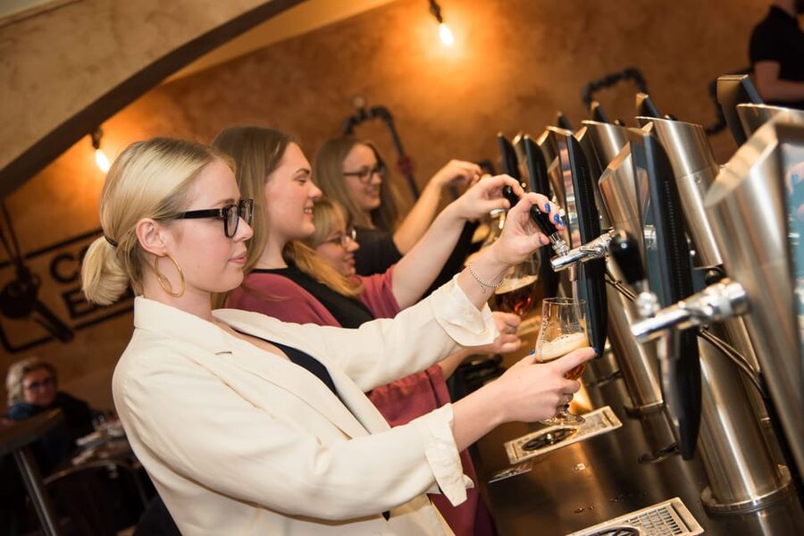 Prague: Self-Pour Czech Beer-Tasting Experience - Using your card for food and beer-themed souvenirs