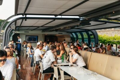 Sightseeing Dinner Cruise on Open-Top Glass Boat