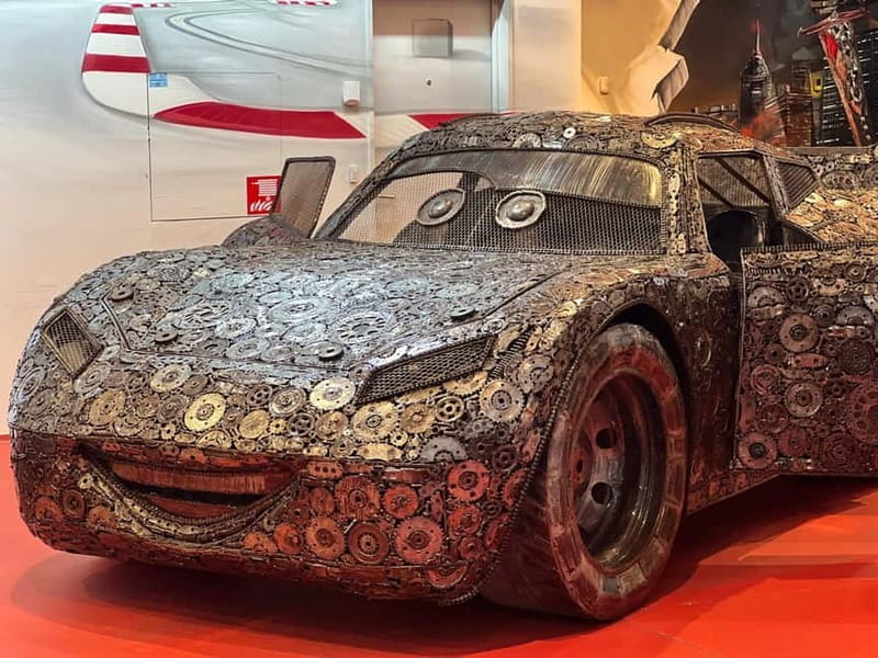 Prague: Steel Art Museum Entry Ticket - The touchable exhibits, from steering wheels to superhero props