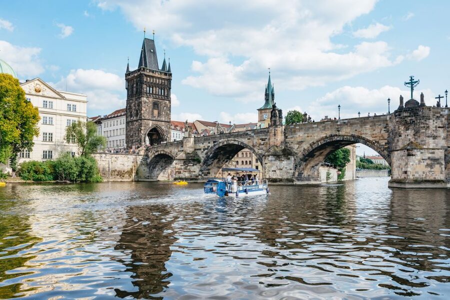 Prague: Swimming Beer Bike on A Cycle Boat - A rare way to tour Prague, pedal-powered and beer-fueled