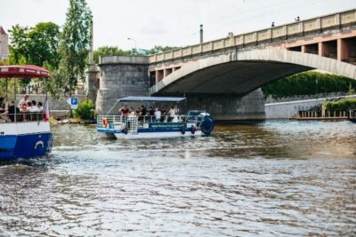 Swimming Beer Bike on A Cycle Boat