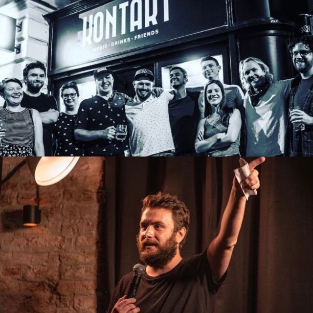 Prague: Thursday Night Stand Up Comedy In English - Kontakt Bar in Old Town Prague 1: how the night starts