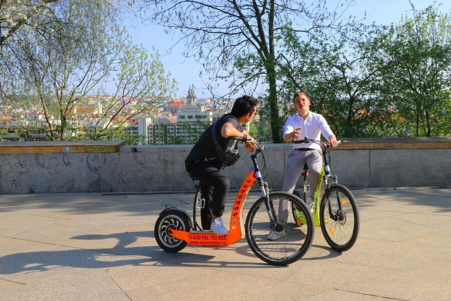 Prague: Tour by Electric Scooter or Cruiser eBike - John Lennon Wall, Kampa Island, and Charles Bridge without losing the vibe