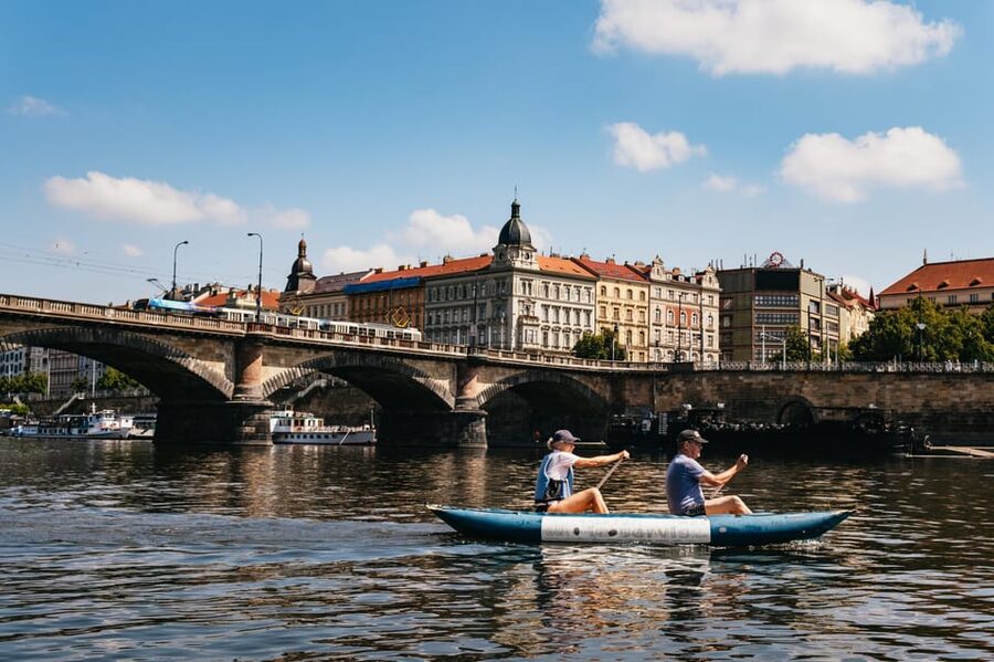 Prague: Vltava River Guided Canoeing Tour - After the Paddle: The Garden Pub With a Vysehrad View