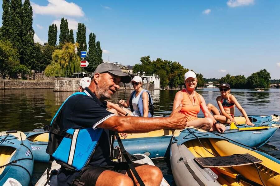 Prague: Vltava River Guided Canoeing Tour - The Fun Water Moment: Swim or a High-Wall Jump