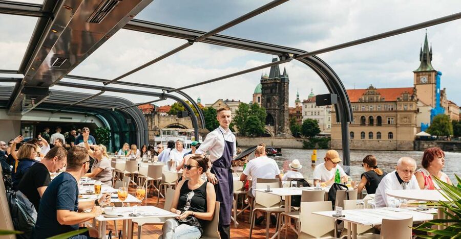 Prague: Vltava River Lunch Cruise in an Open-Top Glass Boat - Audio Commentary And Maps: Learning Without Being On a Constant Script