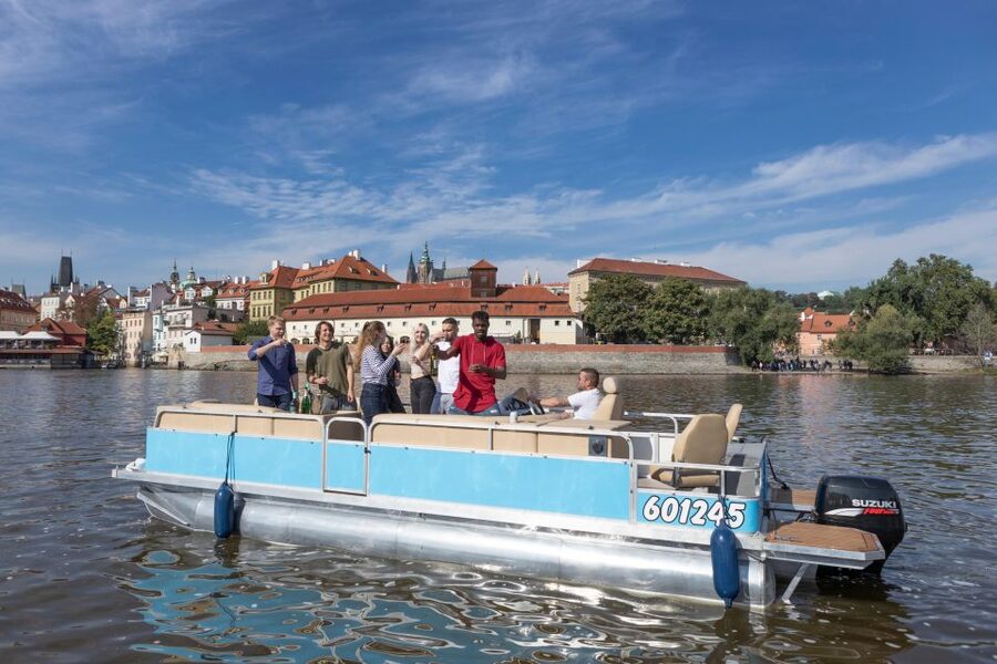 Private Boat Cruise With Unlimited Prosecco - The Prague Castle Complex Looms Over the Ride
