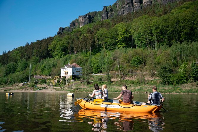 Rafting from Děčín to Bad Schandau and back on bikes - How the day flows: raft downstream, bike back