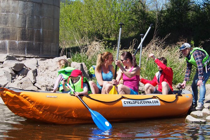 Rafting from Děčín to Bad Schandau and back on bikes - The 22 km Elbe run through Bohemian and Saxon Switzerland