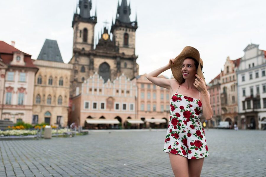 Romantic Photoshoot Experience for Couples in Prague - Old Town Prague photo stop, with room for softer, more personal shots