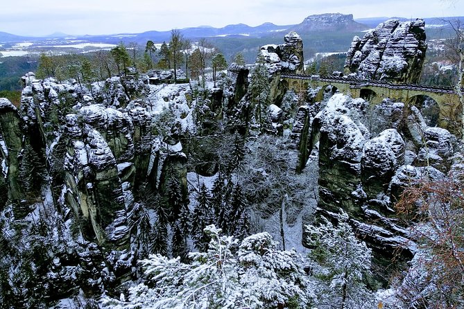 Terezin & Bohemian Switzerland from Prague: Bastei, Narnia & Café - Bohemian Switzerland National Park: from roads to sandstone wonder